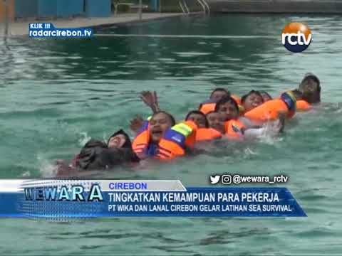 PT Wika Dan Lanal Cirebon Gelar Latihan Sea Survival