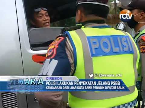 Polisi Lakukan Penyekatan Jelang PSBB