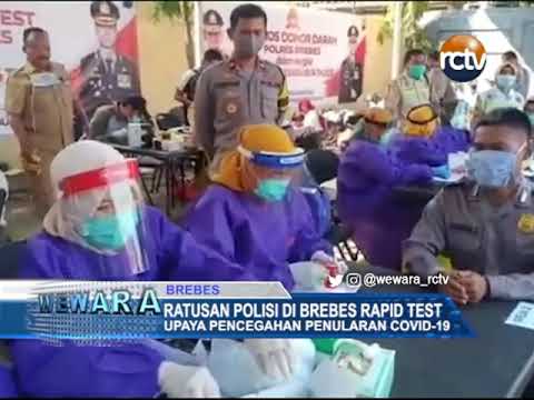 Ratusan Polisi di Brebes Rapid Test