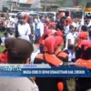 Massa Demo di Depan Disnaketrans Kab. Cirebon