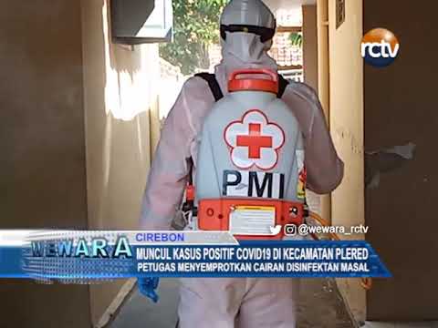 Muncul Kasus Positif Covid-19 Di Kecamatan Plered, Petugas Menyemprotkan Cairan Disinfektan Masal