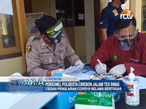 Personel Polresta Cirebon Jalani Tes Swab