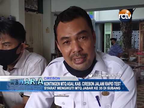 Kontingen MTQ Asal Kab. Cirebon Jalani Rapid Test