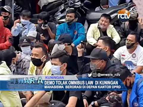 Demo Tolak Omnibus Law di Kuningan