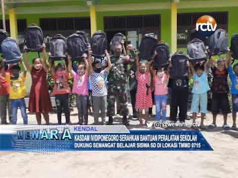 Kasdam IV/Diponegoro Serahkan Bantuan Peralatan Sekolah