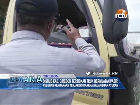 Dishub Kab. Cirebon Tertibkan Truk Bermuatan Pasir