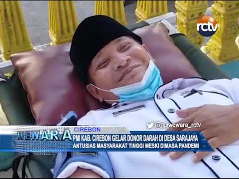 PMI Kab. Cirebon Gelar Donor Darah di Desa Sarajaya