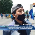 Mahasiswa Demo di Jalan By Pass Kota Cirebon