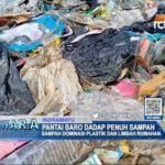 Pantai Baro Dadap Penuh Sampah