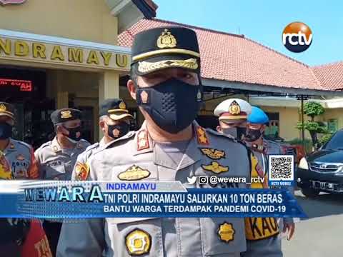 TNI Polri Indramayu Salurkan 10 Ton Beras