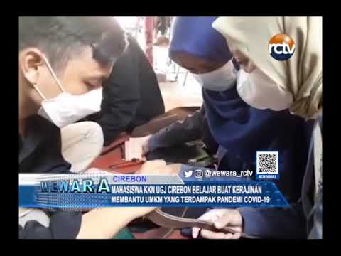 Mahasiswa KKN UGJ Cirebon Belajar Buat Kerajinan