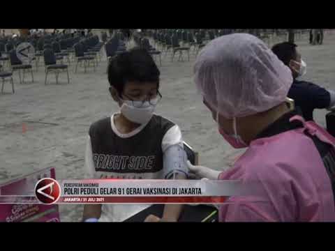 Polri Peduli Gelar 91 Gerai Vaksinasi Di Jakarta