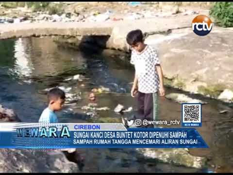 Sungai Kanci Desa Buntet Kotor Dipenuhi Sampah