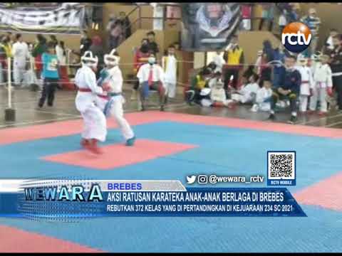 Aksi Ratusan Karateka Anak-Anak Berlaga Di Brebes