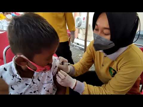 Polri Bantu Percepatan Vaksinasi Covid-19 Bagi Anak