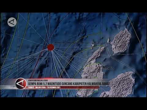 Gempa Bumi 5,2 Magnitudo Guncang Kabupaten Halmahera Barat