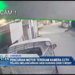 Pencurian Motor Terekam Kamera CCTV