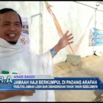 Jamaah Haji Berkumpul di Padang Arafah
