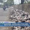 Jalan Gegesik-Jagapura Kumuh Dipenuhi Sampah