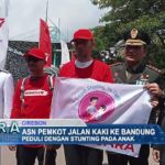 ASN Pemkot Jalan Kaki ke Bandung
