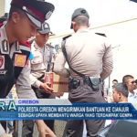 Polresta Cirebon Mengirimkan Bantuan ke Cianjur