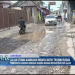 Jalan Utama Kawasan Wisata Batik Trusmi Rusak