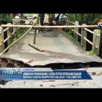 Jembatan Penghubung 3 Desa Putus Diterjang Banjir