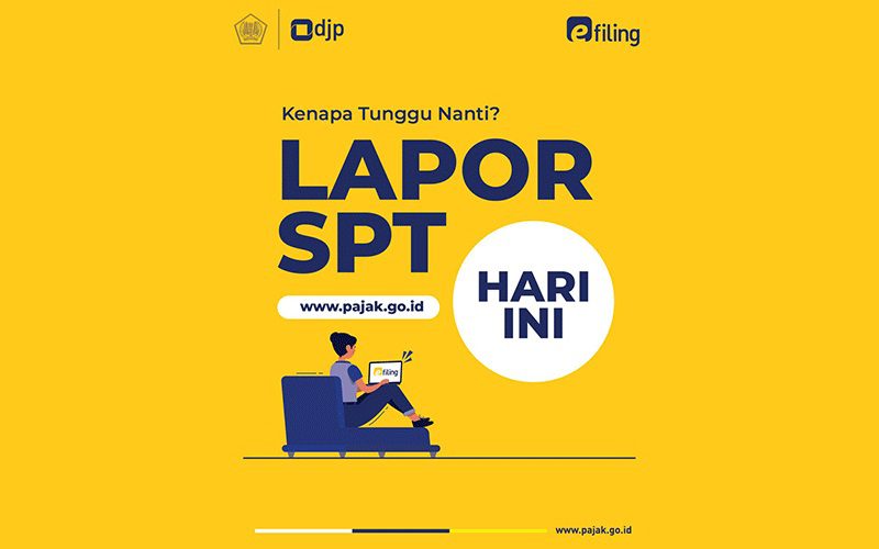 Di bawah ini, Cara Lapor SPT tahunan online di website DJP