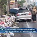 Trotoar Beralih Fungsi Jadi Tempat Pembuangan Sampah