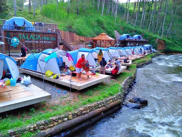 review Camping Ground Pangalengan otentik glamping bandung pinggir sungai