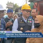Ridwan Kamil Tinjau Pengaspalan Jalan Dewi Sartika 