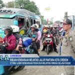 Ribuan Kendaraan Melintasi Jalur Pantura Kota Cirebon