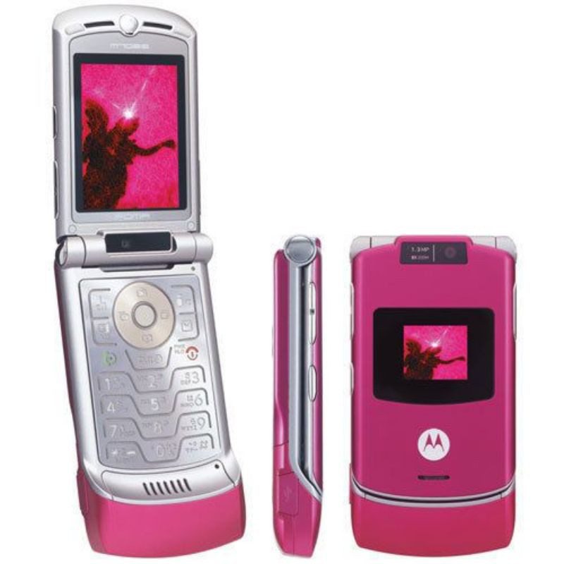 motorola flip phone pink
