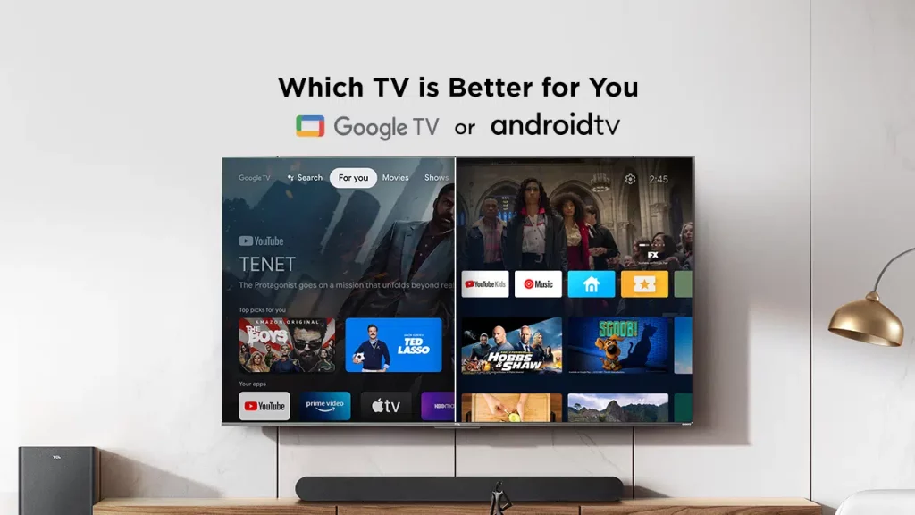 android tv vs google tv Foto ; TCl