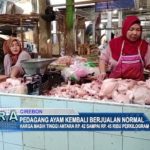 Pedagang Ayam Kembali Berjualan Normal