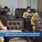 Rapat Paripurna Hantaran Bupati APBD 2022