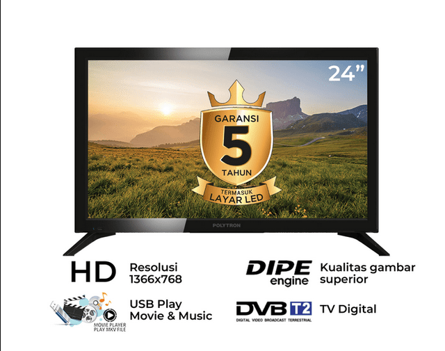 harga tv digital polytron 24 inch / sumber: kumparan.com