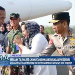 Bersama TNI, Polres Ciko Kota Amankan Kunjungan Presiden RI