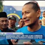 Sandiaga Uno Lari Keliling Cirebon