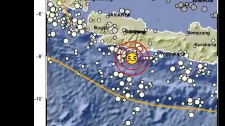 Gempa Terkini 5,5 SR di Kabupaten Pangandaran/Radartasik.id