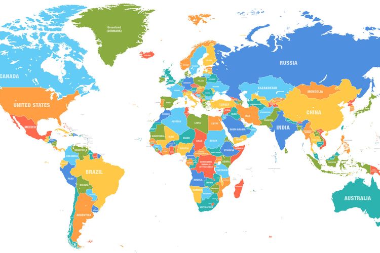 Negara Terbesar di Dunia/Kompas.com