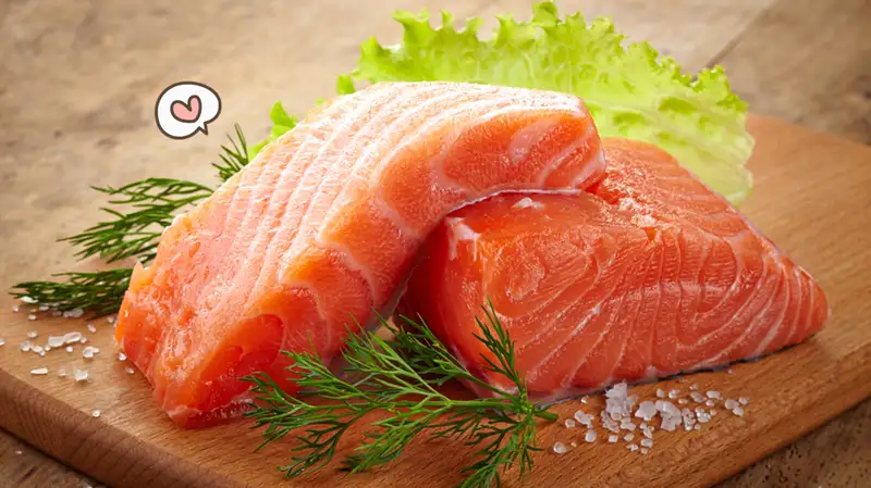 Kandungan Gizi Ikan Salmon Memiliki Asam Amino dan lemak sehat, seperti asam lemak omega-3 (EPA dan DHA) yang Mendukung Kesehatan dan Fungsi Otak.