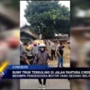 Dump Truk Terguling Di Jalan Pantura Cirebon