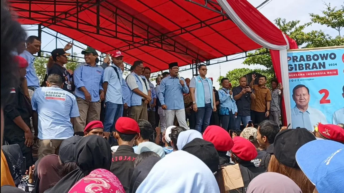 Ridwan Kamil Bersama Relawan BARKA 08 Siap Menangkan Pasangan Capres Prabowo-Gibran di Cirebon