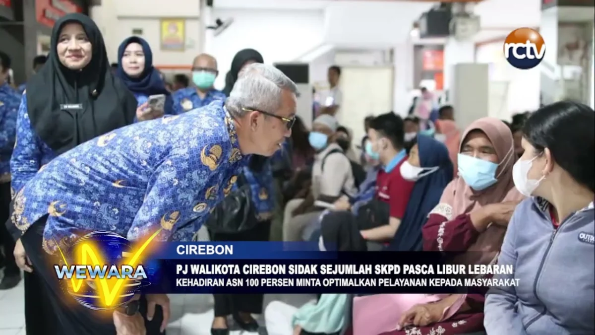 Pj Walikota Cirebon Sidak Sejumlah SKPD Pasca Libur Lebaran