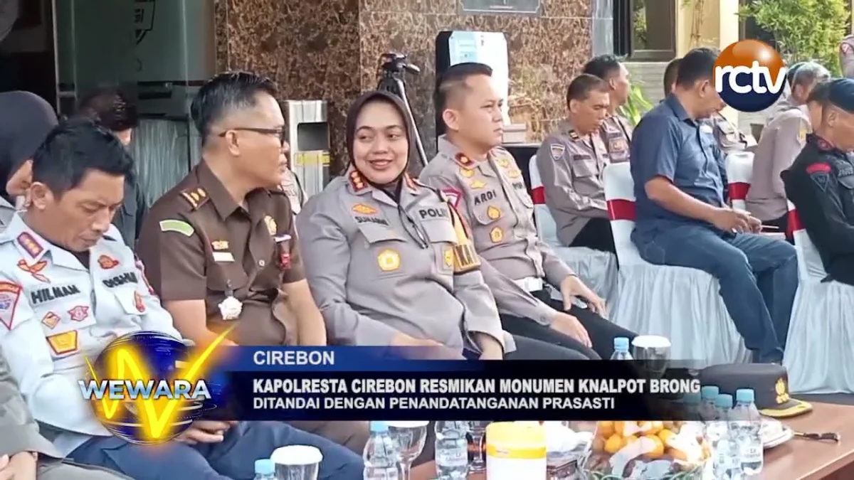 Kapolresta Cirebon Resmikan Monumen Knalpot Brong