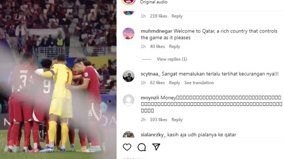 Indonesia vs Qatar U23, Warganet Indonesia Serbu Akun Official Timnas Qatar IG dengan Komentar Pedas