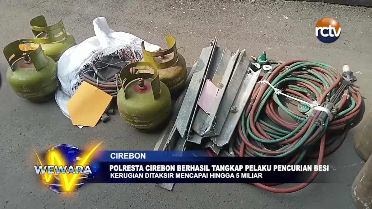 Polresta Cirebon Berhasil Tangkap Pelaku Pencurian Besi