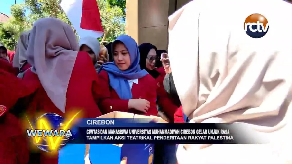 Civitas Dan Mahasiswa Universitas Muhamadiyah Cirebon Gelar Unjuk Rasa