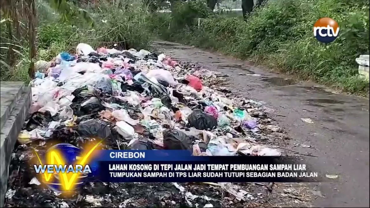 Lahan Kosong Di Tepi Jalan Jadi Tempat Pembuangan Sampah Liar
